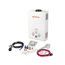 Camplux Outdoor Portable Tankless Water Heater - 1.58 GPM - Packing List