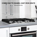 30 Inch Gas Stove Cooktop, thermomate Built InGas Rangetop with 4 High Efficiency SABAF Burners, NG/LPG Convertible 304 Stainless Steel Gas Hob with Flame Out Protection