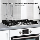 30 Inch Built In Gas Cooktop, thermomate Gas Range top with 5 High Efficiency SABAF Burners, 304 Stainless Steel Gas Stove with Flame Out Protection, NG/LPG Convertible