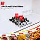 12 In. Pro Style Dual Burners Gas Cooktop