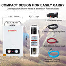 Camplux 1.58 GPM Outdoor Tankless Propane Water Heater with 1.2 GPM Water Pump - Packing List
