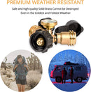 Gasland Propane Tank Gauge - 2 Way Propane Tank Splitter Adapter