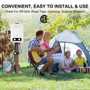 Camplux 1.58 GPM Outdoor Tankless Propane Water Heater with 1.2 GPM Water Pump - Easy to install & use