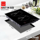 Induction Stovetop-12 inch-Double Burner Sensor control-Black