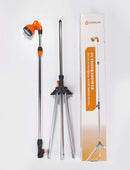 Tragbare Außendusche von Camplux mit Ein-/Aus-Ventil und Stativständer