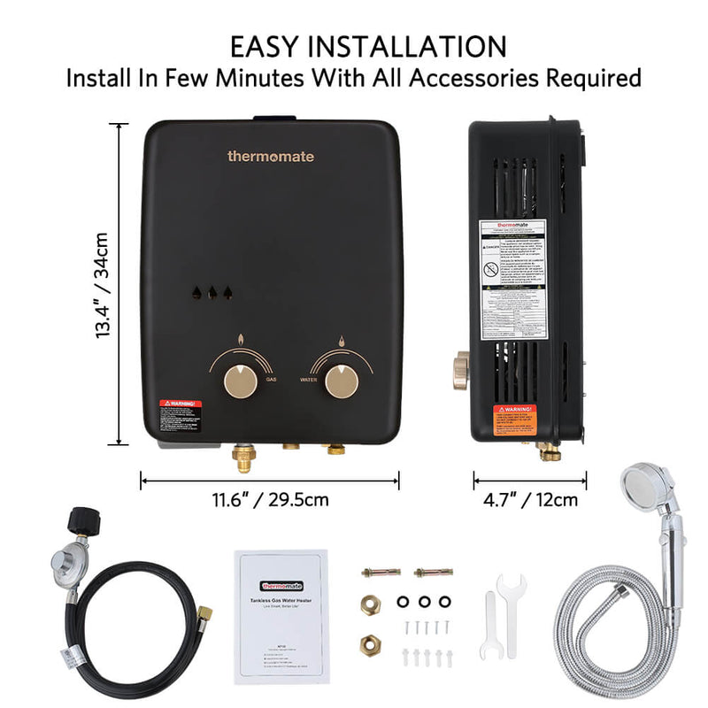 Thermomate Tankless Gas Water Heater - 5L 1.32 GPM