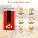Outdoor Portable Tankless Water Heater-1.58GPM 6L- Red