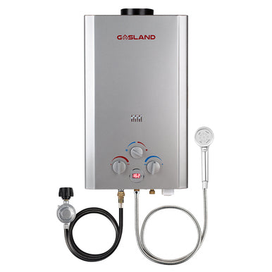 Outdoor Portable Tankless Water Heater- 2.64GPM 10L - Silver