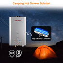 Outdoor Portable Tankless Water Heater- 2.64GPM 10L - Silver