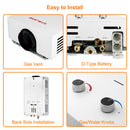 Outdoor Portable Tankless Water Heater- 3.18GPM 12L -White