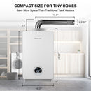 Camplux Constant Propane Water Heater - 3.18 GPM White