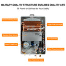 Camplux Tankless Nature Gas Residential Water Heater - 6.86 GPM White