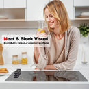 Electric Cooktop, thermomate 30 Inch Built-in Radiant Electric Stove Top, 240V Ceramic Electric Stove with 4 Burners, ETL Certified