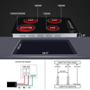 Electric Cooktop, thermomate 30 Inch Built-in Radiant Electric Stove Top, 240V Ceramic Electric Stove with 4 Burners, ETL Certified