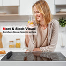 Electric Cooktop, thermomate 36 Inch Built-in Radiant Electric Stove Top, 240V Ceramic Electric Stove with 5 Burners, ETL Certified