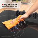 Electric Cooktop, thermomate 36 Inch Built-in Radiant Electric Stove Top, 240V Ceramic Electric Stove with 5 Burners, ETL Certified