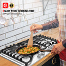Gasland Chef 30'' Convertible Gas Cooktop w/ 4 Italy Sabaf Burners - Cooking