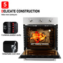 24''Built-in Electric Single Wall Oven-9 Functions-Stainless Steel