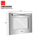 Built-in Electric Oven-Transparent Door-Stainless Steel