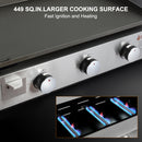 Camplux Propane Gas Grill Griddle - 33,000 BTU