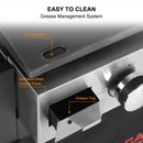 Camplux Propane Gas Grill Griddle - 33,000 BTU