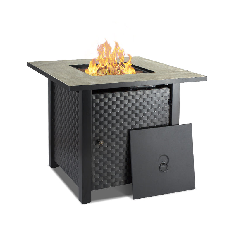 Outdoor 30 Inch Propane Fire Pit Table - 50,000 BTU