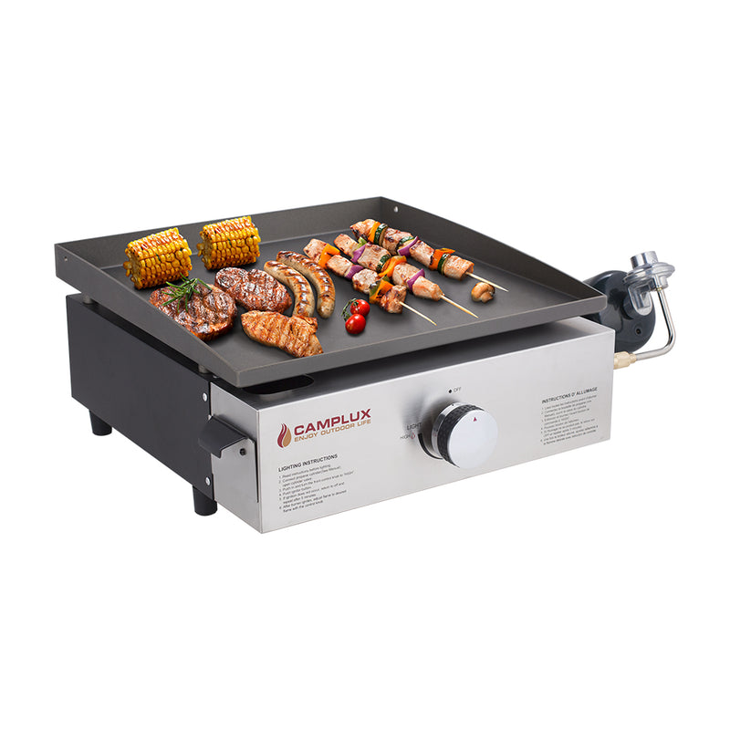 Outdoor Portable Propane Gas Griddle Grill - 13,000 BTU