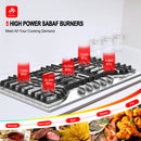 Gasland Chef 36'' Gas Cooktop With 5 Italy Sabaf Burner - Power