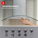 36''Wall Mount Vent Hood with Tempered Glass -Push Button Control-Stainless Steel