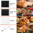 24'' Single Wall Oven, thermomate Natural Gas Wall Oven with 5 Cooking Functions and Rotisserie, 13600 BTU Built-in Stainless Steel Oven with Mechanical Knobs Control, CSA Certified