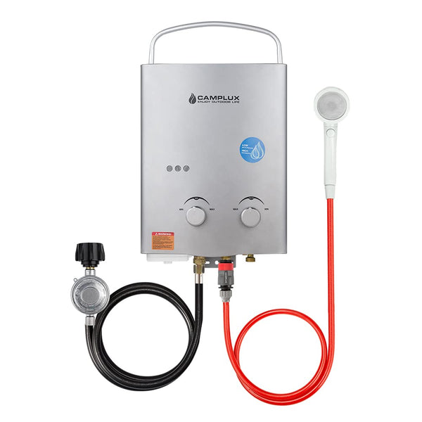 Camplux 1.32 GPM Outdoor Tankless Gas Water Heaters - 5L, Gray