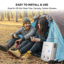 Camplux Gray 1.32 GPM Outdoor Tankless Gas Water Heaters w/ 1.2 GPM Water Pump - Install&Use