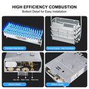 Camplux 1.32 GPM Outdoor Tankless Gas Water Heaters - 5L, Gray - Efficiency