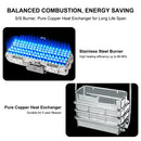 Camplux Gray 1.32 GPM Outdoor Tankless Gas Water Heaters w/ 1.2 GPM Water Pump - Energy