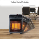 Ultra Quiet Propane Radiant heater with LP Regulator Hose