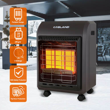 Outdoor Portable Cabinet Heater Brown Gasland