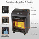 Portable Cabinet Heater -18,000 BTU Warm Area up to 450 sq. ft- Brown