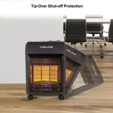 Portable Cabinet Heater -18,000 BTU Warm Area up to 450 sq. ft- Brown