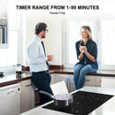 Electric Cooktop, thermomate 30 Inch Built-in Induction Stove Top, 240V Electric Smoothtop with 5 Boost Burner, 9 Heating Level, Timer & Kid Safety Lock, Sensor Touch Control & Keep Warm Function