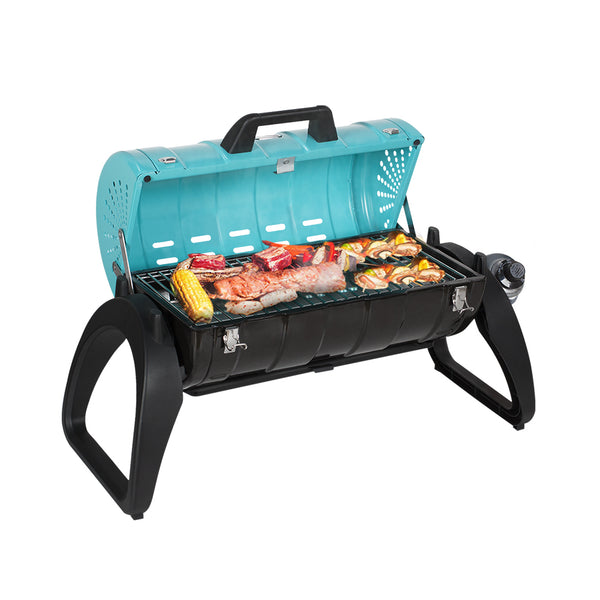 Camplux Portable Gas Grill w/ Thermometer - 153 Square Inches
