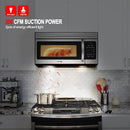 30 In. Over-the-Range Microwave Oven W/ 1.6 Cu. Ft. Capacity, 1000 Watts, 300 CFM in Stainless Steel