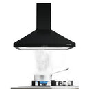 30'' Wall Mount Range Hood-Push Button Control-Black
