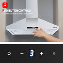 Gasland Chef 30'' Wall Mount Kitchen Hood - Ducted/Ductless - Push Button