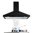 36" Wall Mount Range Hood  -Push Button Control-Black
