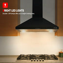 36" Wall Mount Range Hood  -Push Button Control-Black