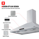 Gasland Chef 36'' Wall Mount Kitchen Hood - Ducted/Ductless - Design
