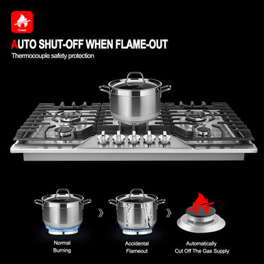 36 In. PRO GH2365SF 5 Burner Gas Stove