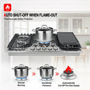 30 In. Pro-Style Gas Cooktops w/ Reversible Cast Iron Grill/Griddle