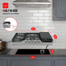 30 In. Pro-Style Gas Cooktops w/ Reversible Cast Iron Grill/Griddle