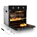 Gasland Chef 24'' Built-In Natural Single Wall Gas Oven - Black - Cooking